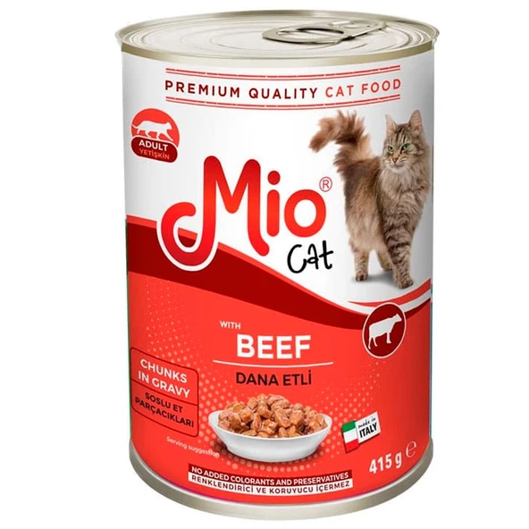 Mio Dana Etli Yetişkin Kedi Konservesi 415 gr ürün görseli 1
