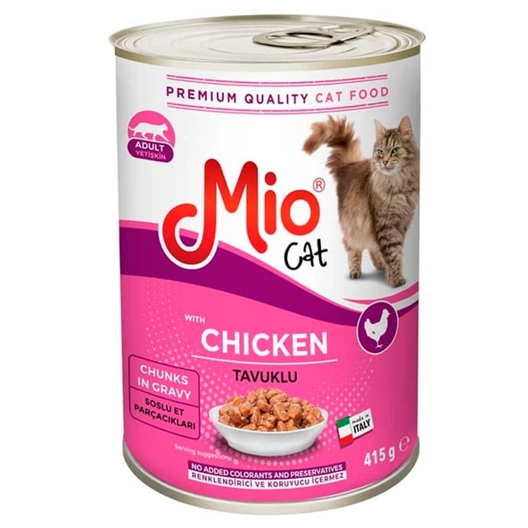 Mio Tavuklu Yetişkin Kedi Konservesi 415 gr ürün görseli 1
