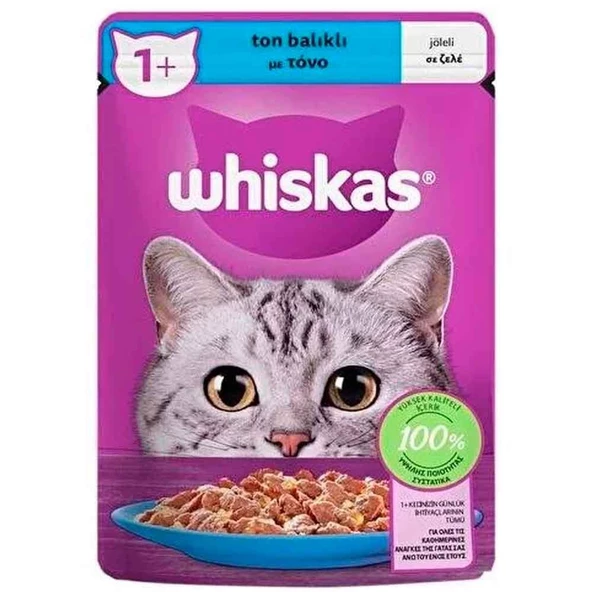 Whiskas Ton Balıklı Jöleli Kedi Konserve Maması 85 Gr ürün görseli 1