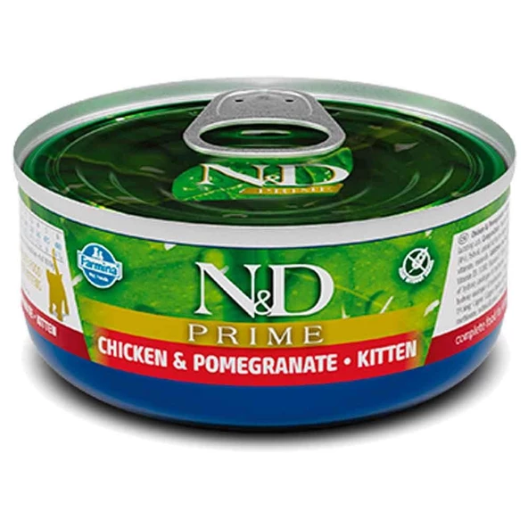 ND Prime Tahılsız Kitten Tavuklu Narlı Yavru Kedi Konservesi 70 Gr ürün görseli 1