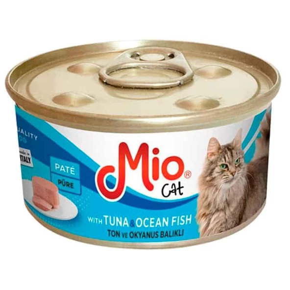 Mio Ton Balıklı Ve Deniz Balıklı Püre Konserve Kedi Maması 85 gr ürün görseli 1