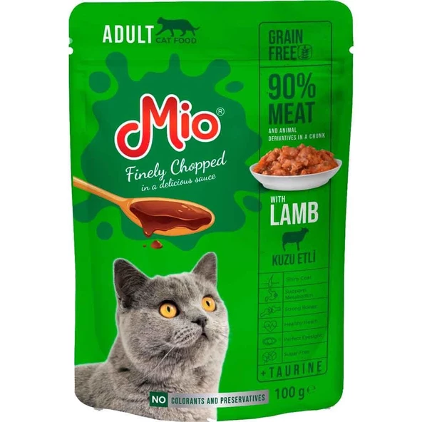 Mio Kedi Yaş Mama Kuzu Etli 100 Gr ürün görseli 1
