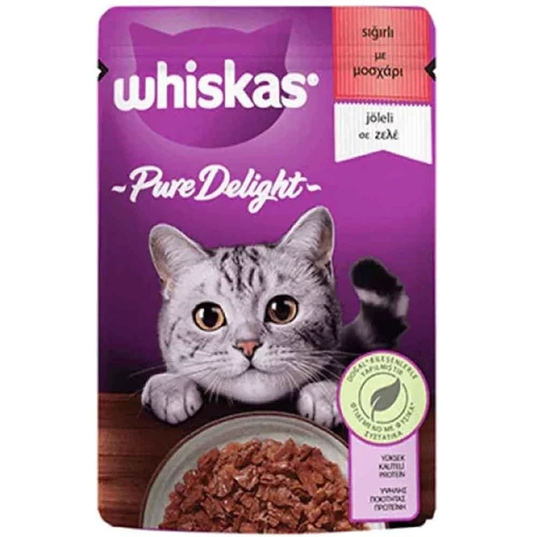 Whiskas Sığır Etli Jöleli Pouch Kedi Maması 85 Gr ürün görseli 1