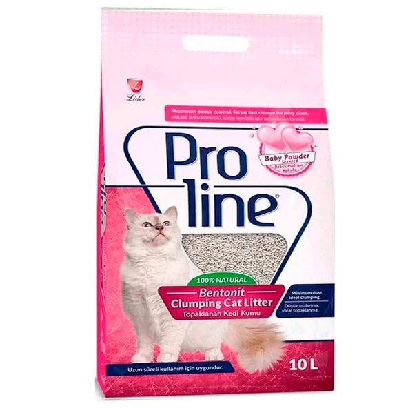 Pro Line Bebek Pudrası Kokulu Kedi Kumu 10 LT ürün görseli 1
