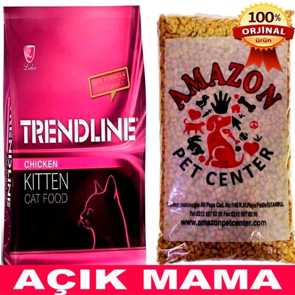 Trendline Tavuklu Yavru Kedi Maması Açık 1 Kg ürün görseli 1
