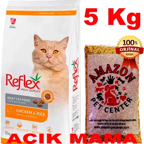 Reflex Tavuklu Yetişkin Kedi Maması Açık 5 Kg ürün görseli 1