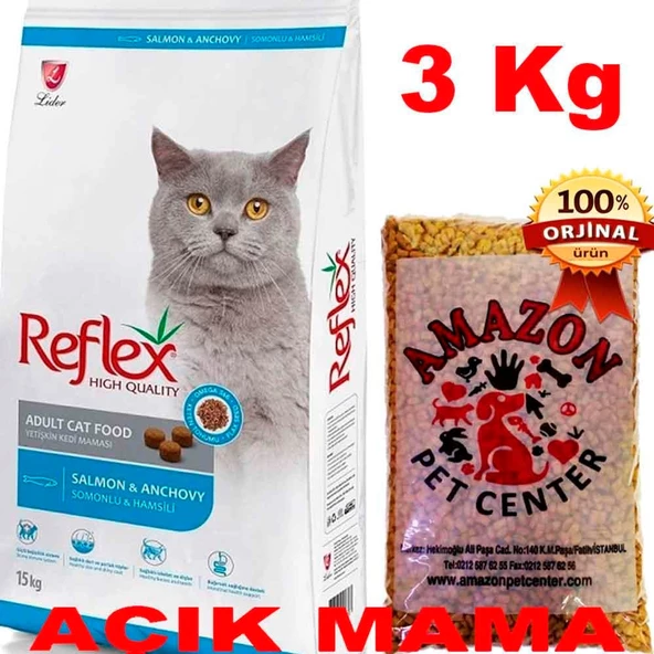 Reflex Hamsili Kedi Maması Açık 3 Kg ürün görseli 1