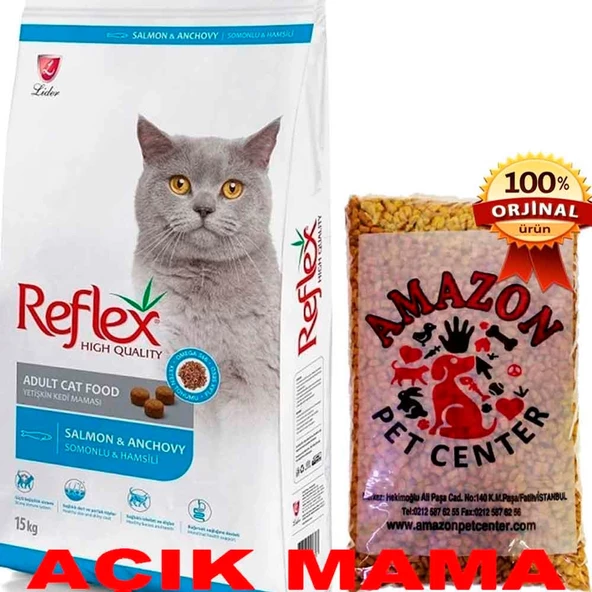 Reflex Hamsili Kedi Maması Açık 1 Kg  ürün görseli 1