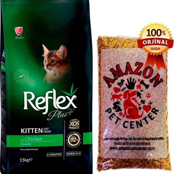 Reflex Plus Kitten Tavuk Etli Yavru Kedi Maması Açık 1 Kg ürün görseli 1