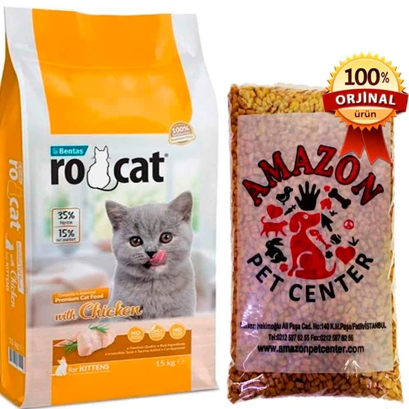 Rocat Kitten Yavru Kedi Maması Tavuklu Açık 1 Kg ürün görseli 1