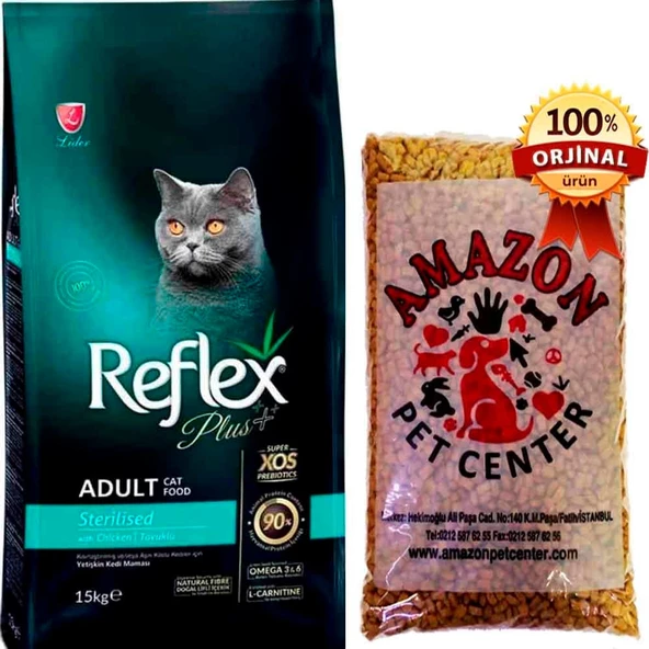 Reflex Plus Sterilised Tavuklu Kısırlaştırılmış Kedi Maması Açık 1 Kg ürün görseli 1