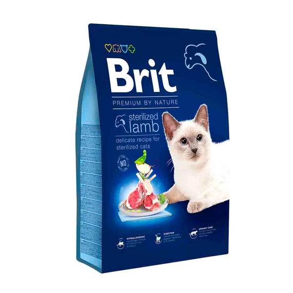 Brit Premium Sterilized Kuzu Etli Kedi Maması 8 Kg ürün görseli 1