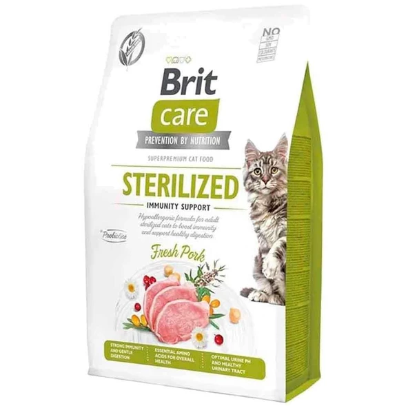 Brit Care Grain-Free Sterilized Immunity Support Kısırlaştırılmış Kedi Maması 7 Kg ürün görseli 1