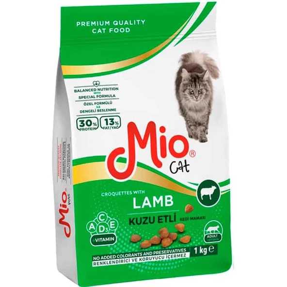 Mio Kuzu Etli Yetişkin Kedi Maması 1 Kg ürün görseli 1