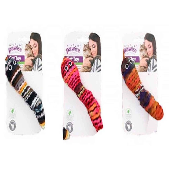 Pawise Kedi Oyuncağı Yün Kurtçuk 14cm ürün görseli 1