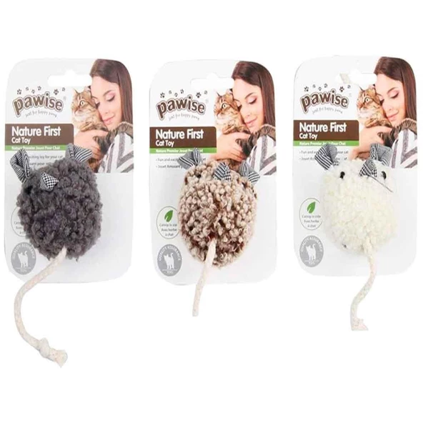 Pawise Simple Cat Peluş Oyuncak Sesli Fare ürün görseli 1