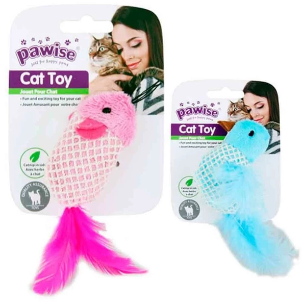 Pawise Catnipli Peluş Fare Kedi Oyuncağı 10 cm ürün görseli 1