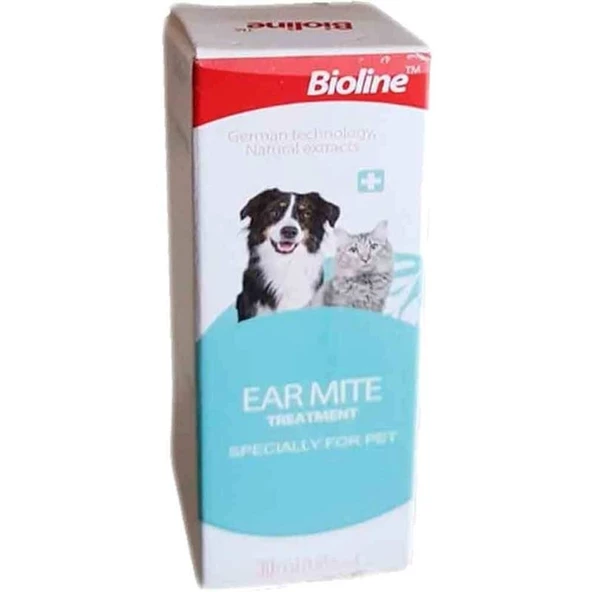 Bioline Kedi ve Köpek Kulak Temizleme Yağı 30 Ml ürün görseli 1