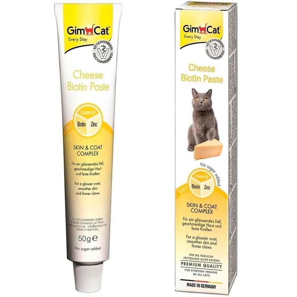 Gimcat Cheese Paste Peynirli Biotin Kedi Macunu 50 gr ürün görseli 1