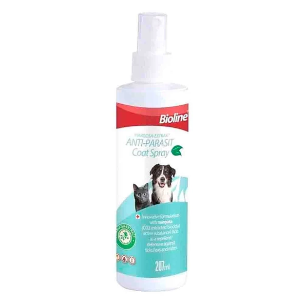Bioline Pire Uzaklaştırıcı Bitkisel Kedi ve Köpek Deri Spreyi 200 ml ürün görseli 1