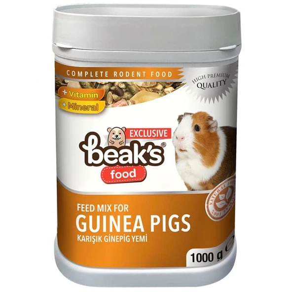 Beaks Karışık Guinea Pig Yemi 1000 gr ürün görseli 1