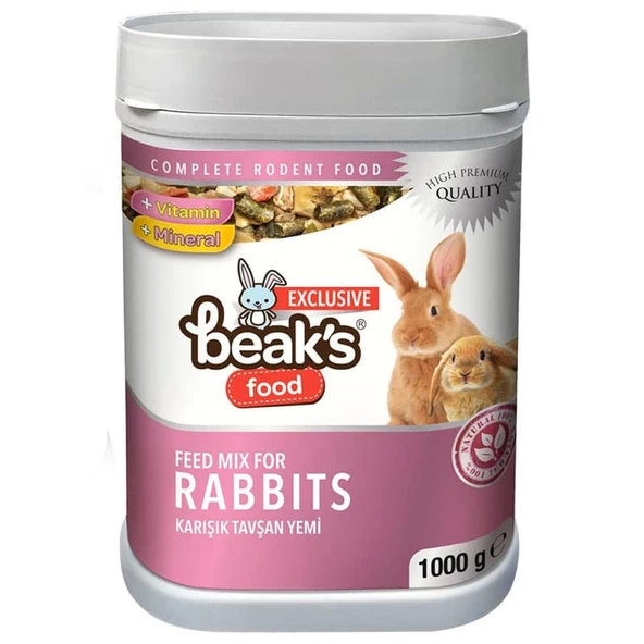 Beaks Karışık Tavşan Yemi 1000 gr ürün görseli 1