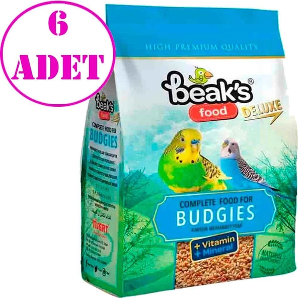 Beaks Karışık Muhabbet Kuş Yemi 800+200 Gr 6 AD ürün görseli 1