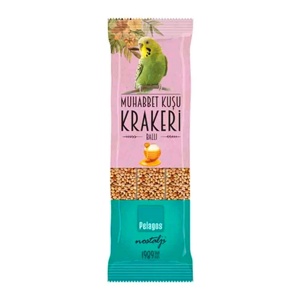 Pelagos Muhabbet Kuşları için Ballı Kraker 3x28 Gr ürün görseli 1