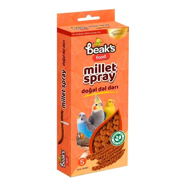 Beaks Kuşlar İçin Doğal Kızıl Darı Dalı ürün görseli 1