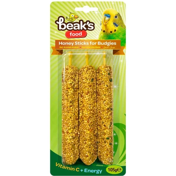 Beaks Muhabbet Kuşu Krakeri Bal Aromalı 105 gr ürün görseli 1