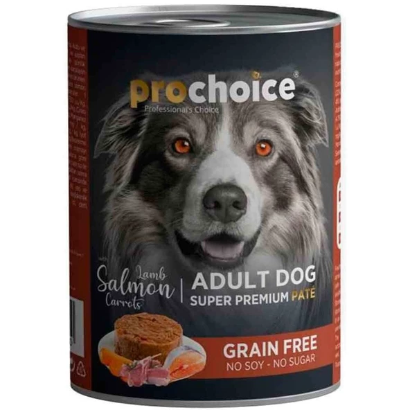 Pro Choice Kuzu ve Somonlu Pate Tahılsız Köpek Konservesi 400 Gr ürün görseli 1