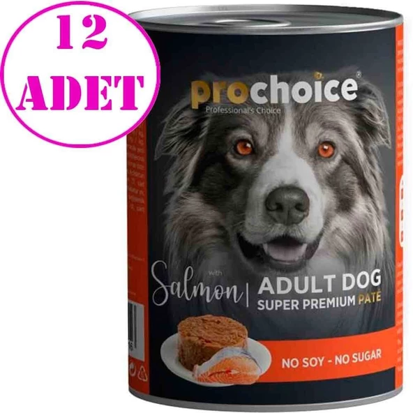 Pro Choice Somonlu Pate Köpek Konservesi 400 Gr 12 AD ürün görseli 1