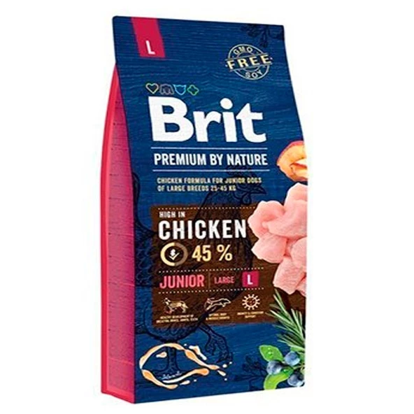 Brit Premium Tavuklu Yavru Büyük Irk Köpek Maması 15 kg ürün görseli 1