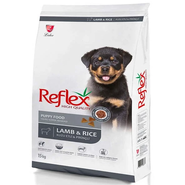 Reflex Kuzu Etli ve Pirinçli Yavru Köpek Maması 15kg ürün görseli 1