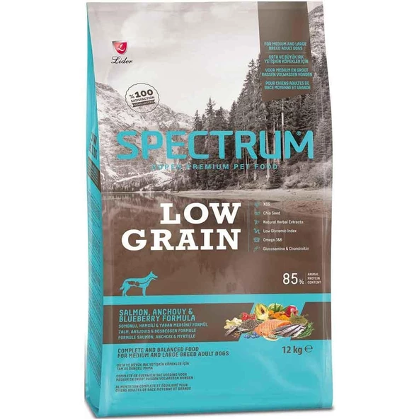Spectrum Somonlu Hamsili Yaban Mersinli Köpek Maması 12 Kg ürün görseli 1