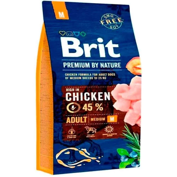 Brit Premium Tavuklu Yetişkin Orta Irk Köpek Maması 15 kg ürün görseli 1