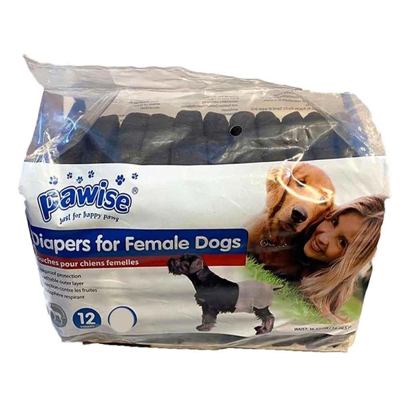 Pawise Erkek Köpek Çiş Bezi Siyah L 12 Adet ürün görseli 1