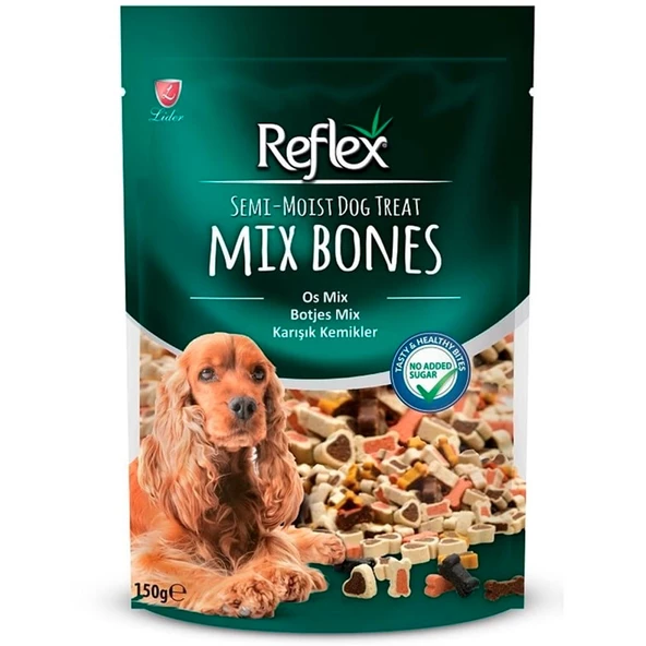 Reflex Mix Bones Karışık Kemikler Yumuşak Köpek Ödülü 150gr ürün görseli 1