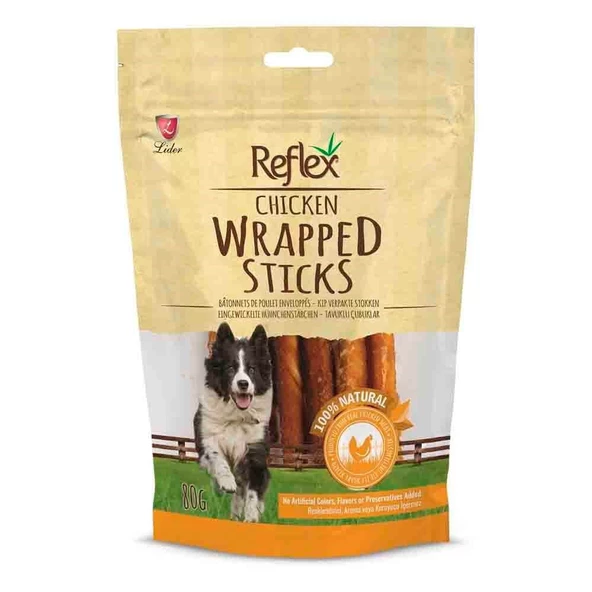 Reflex Tavuk Sargılı Köpek Ödül Çubuğu 80gr ürün görseli 1
