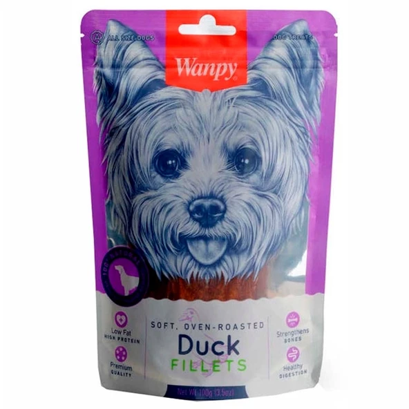 Wanpy Oven Roasted Gerçek Ördek Fileto Köpek Ödülü 100 Gr ürün görseli 1