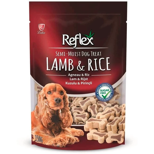 Reflex Kuzulu ve Pirinçli Yumuşak Köpek Ödülü 150gr ürün görseli 1