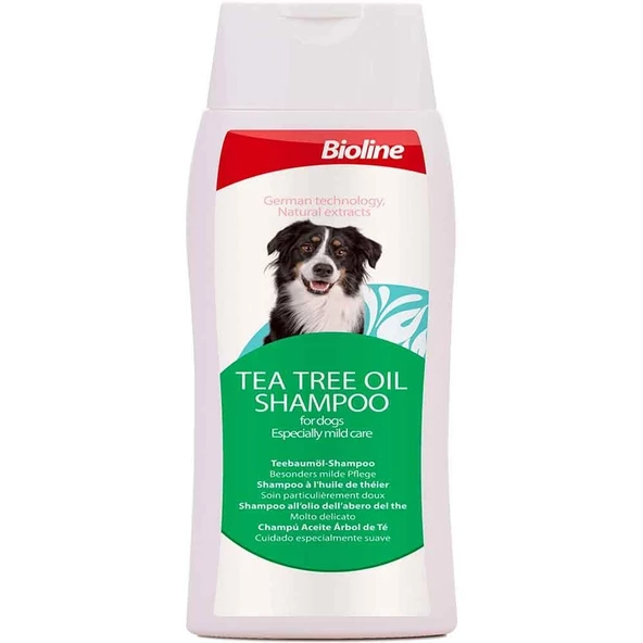 Bioline Çay Ağacı Özlü Yağlı Köpek Şampuanı 250ml ürün görseli 1