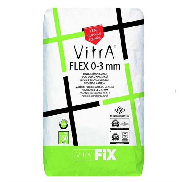 VitrA Vıtrafıx Flex 0-3 Mm Buz Gri 20 Kg F24302120 ürün görseli 1