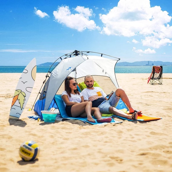 Mobihome Otomatik Plaj Çadırı-MAVİ - Resim 4