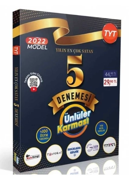 Ünlüler Karması TYT Ünlüler Karması 5li Deneme ürün görseli 1