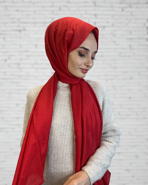 Harem Scarf Brisa Vual Şal 00816  KIRMIZI ürün görseli 1