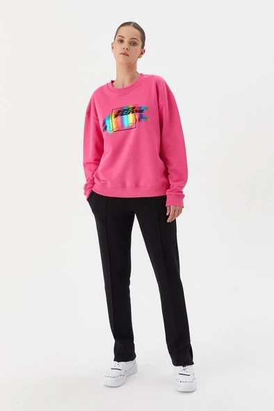 No Fear Kadın Sweatshirt Fuşya 72498 ürün görseli 1