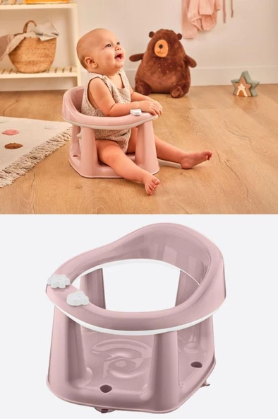 Flosoft Kaymaz Vakum Ayaklı Bebek Banyo Oturağı & Mama Oturağı 2in1 ürün görseli 1