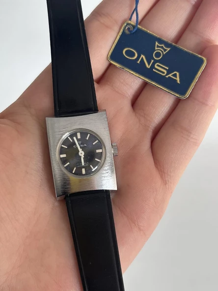 Onsa Deri Kordon Vintage Kadın Kol Saati 024 (Kutusuz) ürün görseli 1