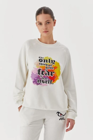 No Fear Kadın Sweatshirt Beyaz 72485 ürün görseli 1